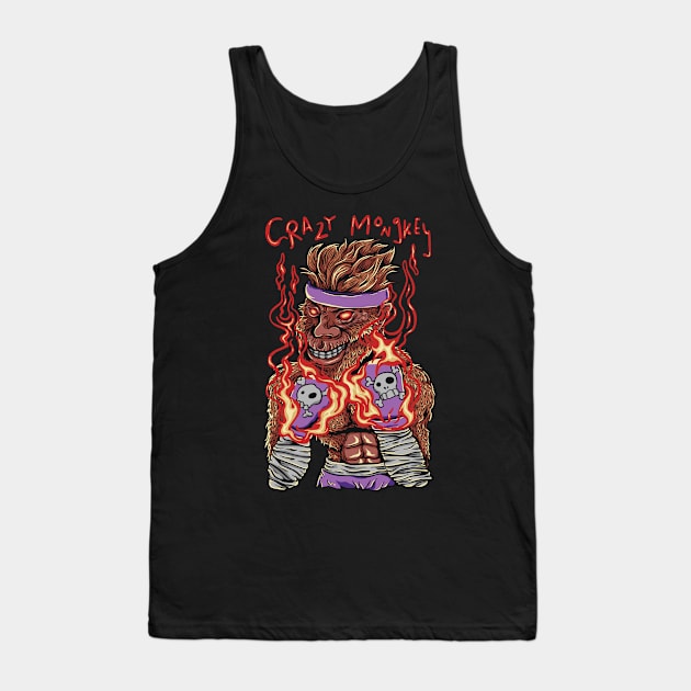 Crazy Fighter Tank Top by Happyme